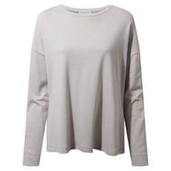 Craghoppers Womens/Ladies Forres Long-Sleeved T-Shirt - 8 UK, Lunar Grey Marl