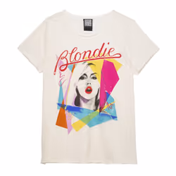 Amplified Womens/Ladies Ahoy 80s Blondie T-Shirt - S, Vintage White