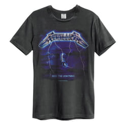 Amplified Unisex Adult Ride The Lightning Metallica T-Shirt - S, Charcoal