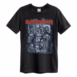 Amplified Mens 9 Eddies Iron Maiden T-Shirt - S, Black
