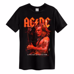 Amplified Unisex Adult Live At Donington AC/DC T-Shirt - XXL, Black