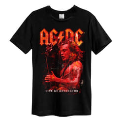 Amplified Unisex Adult Live At Donington AC/DC T-Shirt - XL, Black
