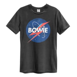 Amplified Unisex Adult To The Moon David Bowie T-Shirt