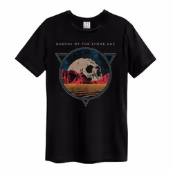 Amplified Unisex Adult Skull Planet Queens Of The Stone Age T-Shirt - XS, Black