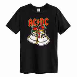 Amplified Unisex Adult Jingle Bells AC/DC Christmas T-Shirt - XS, Black