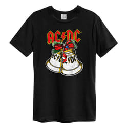 Amplified Unisex Adult Jingle Bells AC/DC Christmas T-Shirt - XS, Black