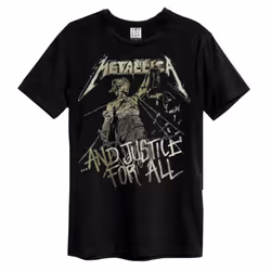 Amplified Unisex Adult And Justice For All Metallica T-Shirt - S, Black