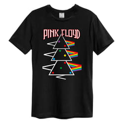 Amplified Unisex Adult Pyramid Tree Pink Floyd T-Shirt - XS, Black