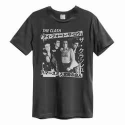 Amplified Unisex Adult Tour Poster The Clash T-Shirt