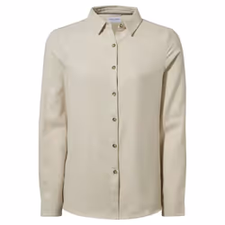 Craghoppers Womens/Ladies Dornoch Marl Long-Sleeved Shirt - 18 UK, Light Raffia