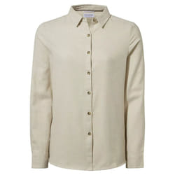 Craghoppers Womens/Ladies Dornoch Marl Long-Sleeved Shirt - 16 UK, Light Raffia