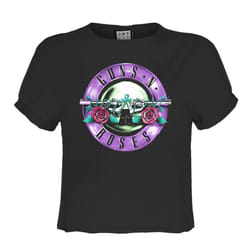 Amplified Womens/Ladies Tonal Bullet Guns N Roses T-Shirt - L, Charcoal