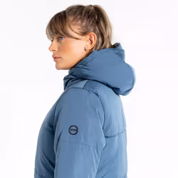 Dare 2B Womens/Ladies Reputable II Long Length Padded Jacket - 8 UK, Orion Grey