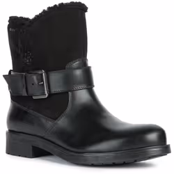 Geox Womens/Ladies Rawelle Nappa Leather Ankle Boots - 6 UK, Black