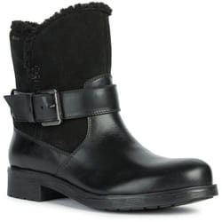 Geox Womens/Ladies Rawelle Nappa Leather Ankle Boots - 6 UK, Black