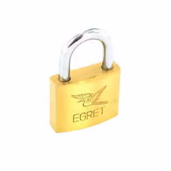 Securit Egret Brass Cylinder Padlock - 20mm, Gold/Silver
