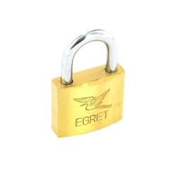 Securit Egret Brass Cylinder Padlock - 20mm, Gold/Silver