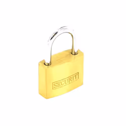 Securit Brass Padlock - 30mm, Gold/Silver