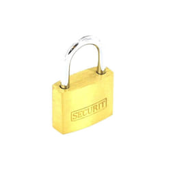 Securit Brass Padlock - 40mm, Gold/Silver