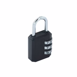 Securit Combination Padlock - 40mm, Black/Silver