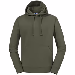 Russell Mens Authentic Hoodie - S, Olive Green