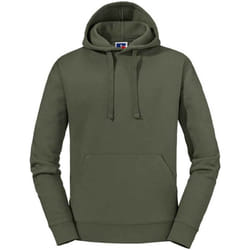 Russell Mens Authentic Hoodie - M, Olive Green