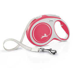 Flexi New Comfort Tape Large Retractable Dog Lead - 8m, Red