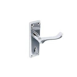 Securit Chrome Scroll Door Handle (Pack of 2)