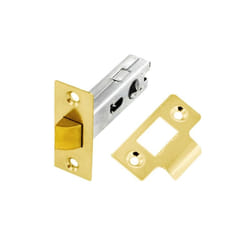 Securit Mortice Latch - 63mm, Gold/Silver