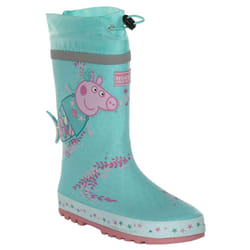 Regatta Childrens/Kids Puddle Peppa Pig Wellington Boots - 11 UK Child, Aruba Blue
