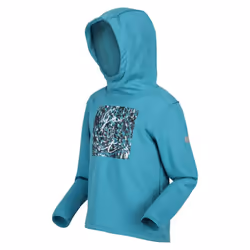 Regatta Childrens/Kids Highton Abstract Extol Stretch Hoodie - 11-12 Years, Pagoda Blue