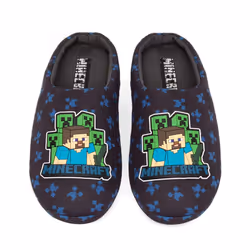 Minecraft Boys Creeper Slippers