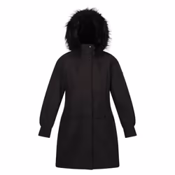 Regatta Womens/Ladies Shiloh Faux Fur Trim Parka - 12 UK, Black