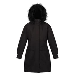 Regatta Womens/Ladies Shiloh Faux Fur Trim Parka - 12 UK, Black