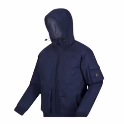 Regatta Mens Faizan Hooded Waterproof Jacket - XL, Navy