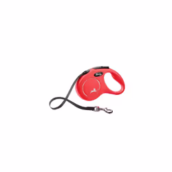 Flexi New Classic Small Retractable Dog Lead - 5m, Red