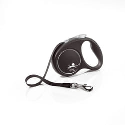 Flexi Small Retractable Dog Lead - 5m, Black
