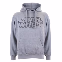 Star Wars Mens Logo Hoodie - L, Grey