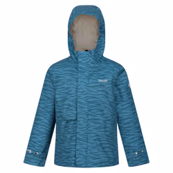 Regatta Childrens/Kids Bambee Zebra Print Waterproof Jacket - 11-12 Years, Dragonfly