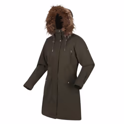 Regatta Womens/Ladies Shiloh Faux Fur Trim Parka - 14 UK, Dark Khaki