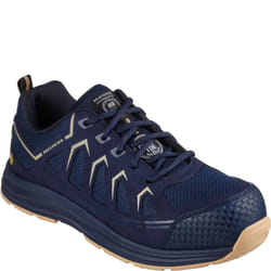 Skechers Mens Malad II Safety Trainers - 7 UK, Navy/Tan