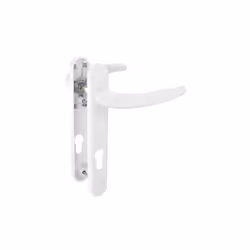 Securit UPVC Keyed Door Handle - 122mm x 92mm, White