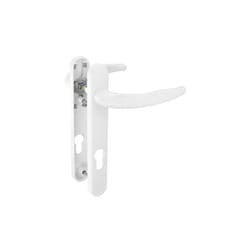 Securit UPVC Keyed Door Handle - 122mm x 92mm, White