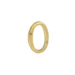 Securit 0 Brass Door Number
