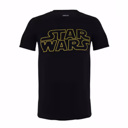 Star Wars Mens Logo T-Shirt - XL, Black
