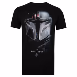 Star Wars: The Mandalorian Mens Shadow T-Shirt - XL, Black
