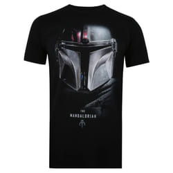 Star Wars: The Mandalorian Mens Shadow T-Shirt - XL, Black