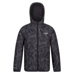 Regatta Childrens/Kids Volcanics VI Camo Waterproof Jacket - 5-6 Years, Dark Grey