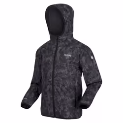 Regatta Childrens/Kids Volcanics VI Camo Waterproof Jacket - 5-6 Years, Dark Grey