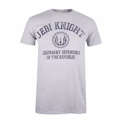 Star Wars Mens Legendary Defenders Of The Republic Jedi Knight Marl T-Shirt - XXL, Grey